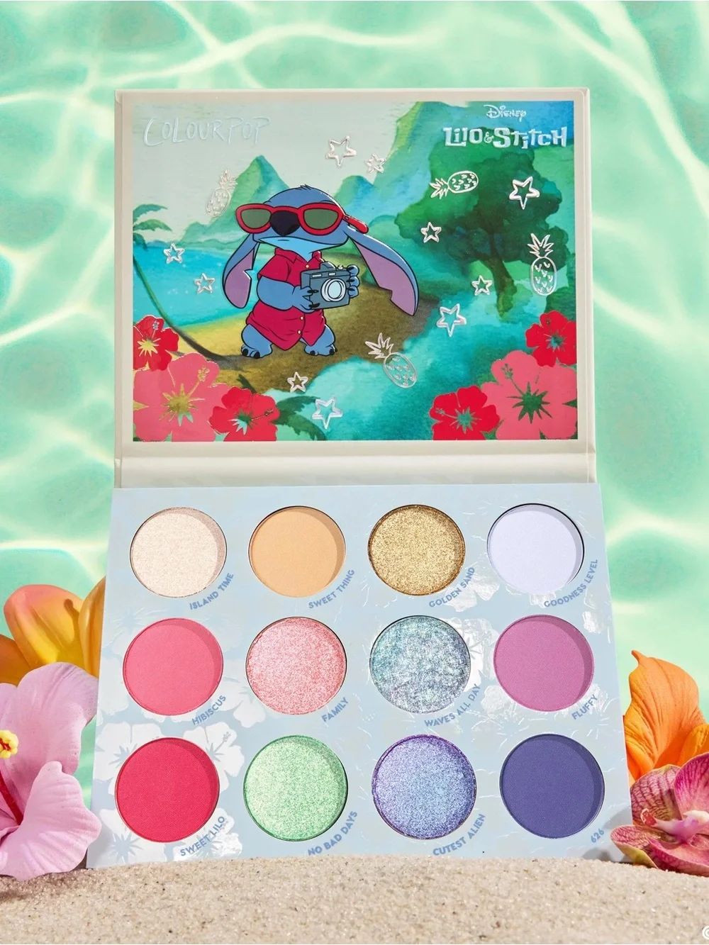 💝NIB Colourpop Beach Dreamin lilo & stitch eyeshadow palette💝